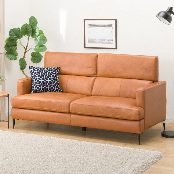 3P SOFA SATHERLA LEATHER-C2 BR