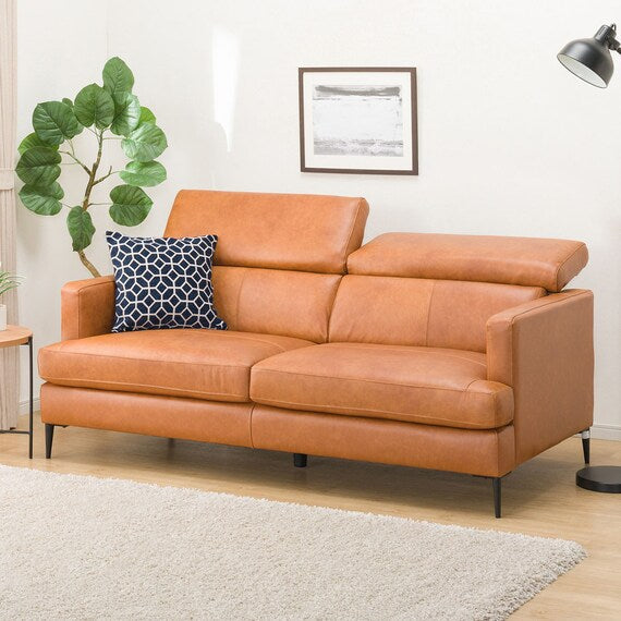 3P SOFA SATHERLA LEATHER-C2 BR