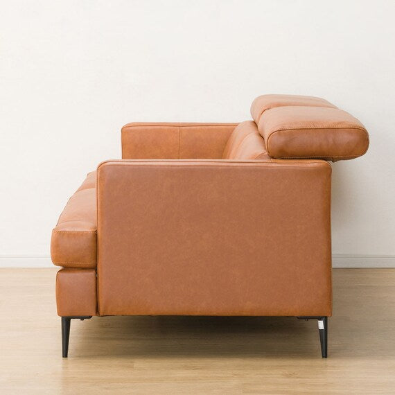 3P SOFA SATHERLA LEATHER-C2 BR