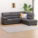 L-STYLE SOFA WALL3-KD LC LETHER-C1 GY