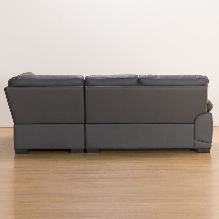 L-STYLE SOFA WALL3-KD LC LETHER-C1 GY