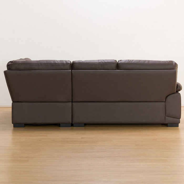 L-STYLE SOFA WALL3-KD LC LETHER-C1 DBR