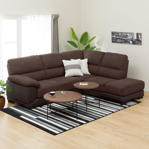 CORNER SOFA WALL3-KD LC DBR