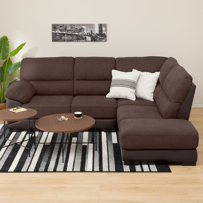 CORNER SOFA WALL3-KD LC DBR