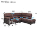 L-STYLE SOFA WALL3-KD LC DBR