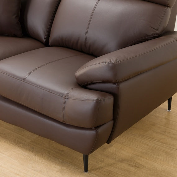 3SEATER SOFA  A16 LEATHER DBR