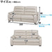 3P RIGHT ARM ELECTRIC SOFA CRONA NB LGY