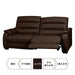 3P LEFT ARM ELECTRIC SOFA CRONA NV DBR