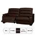 3P RIGHT ARM ELECTRIC SOFA CRONA NV DBR