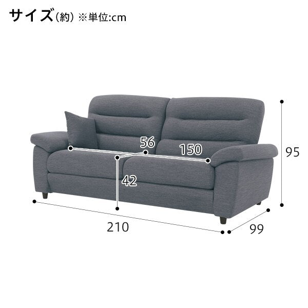 3P SOFA N-POCKET A12 H-HI DR-GY