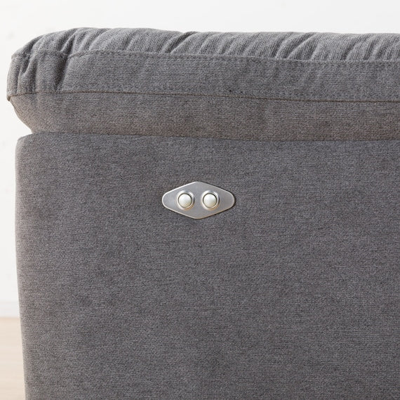 2P ELECTRIC SOFA GRAZE FABRIC GY