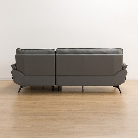 CORNER SOFA LOZO KD DGY LEATHER LC