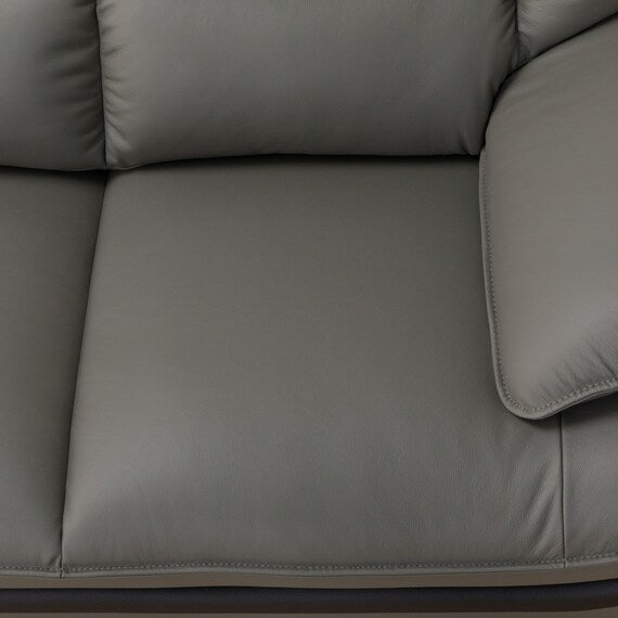 3P SOFA LOZO KD DGY LEATHER