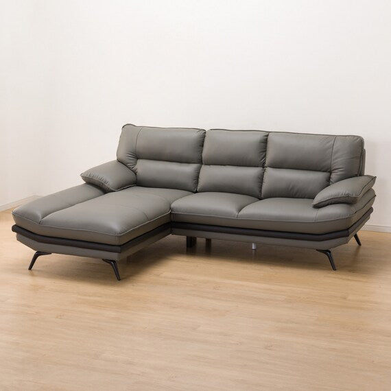 CORNER SOFA LOZO KD DGY LEATHER RC