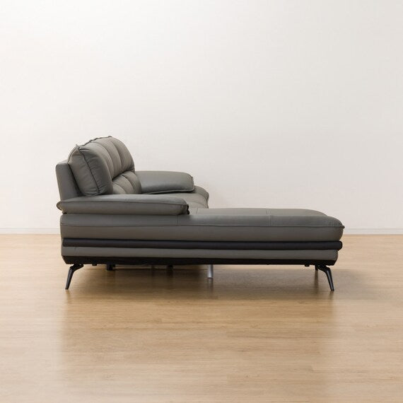 CORNER SOFA LOZO KD DGY LEATHER RC