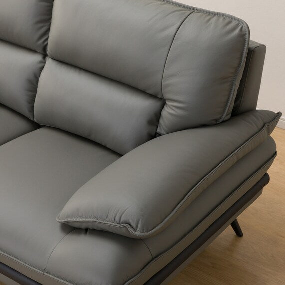 CORNER SOFA LOZO KD DGY LEATHER RC