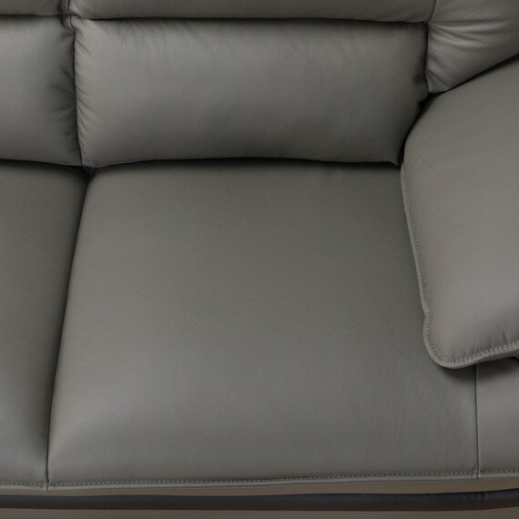 CORNER SOFA LOZO KD DGY LEATHER RC