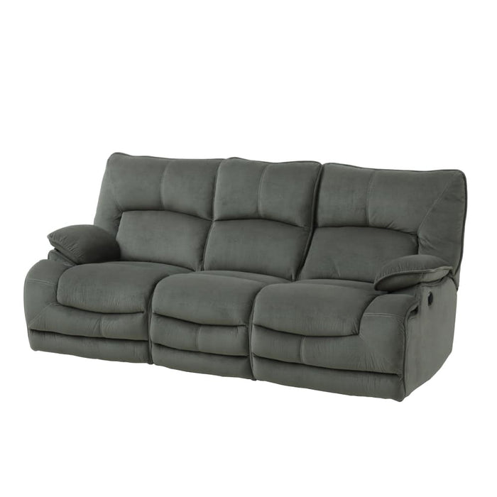 3SEATER ELECTRIC FABRIC SOFA HIT GY 2CS