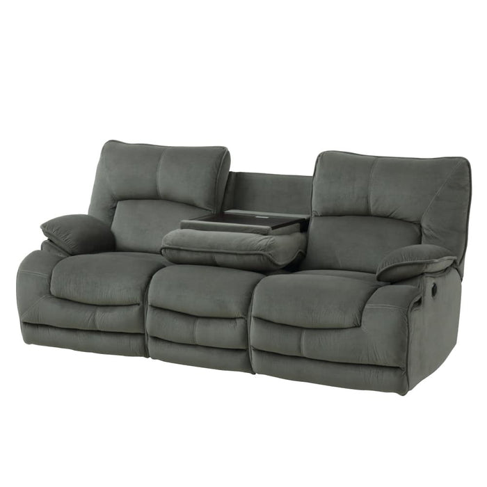 3SEATER ELECTRIC FABRIC SOFA HIT GY 2CS