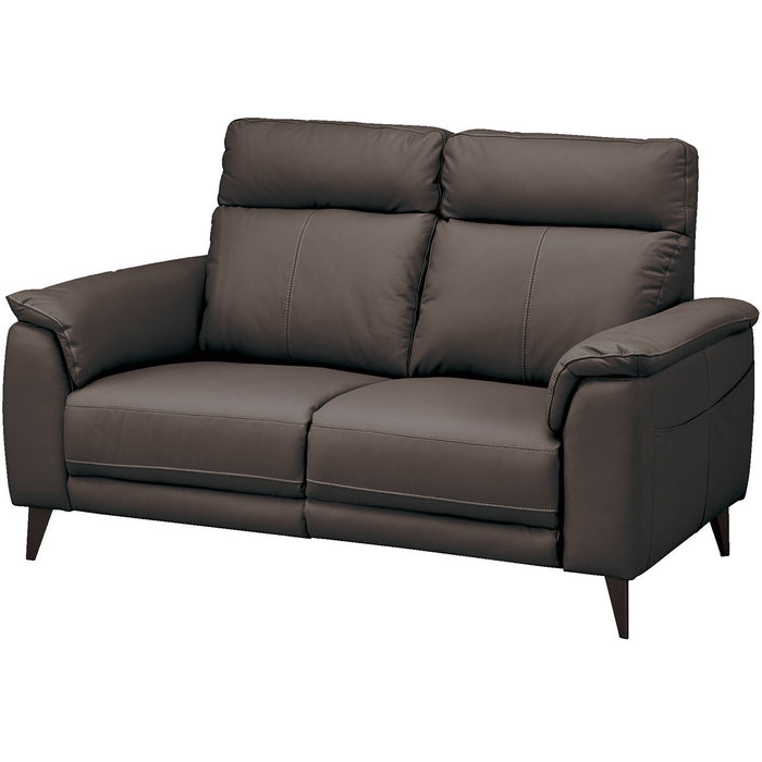 2S-SOFA LB07 LEATHER DBR