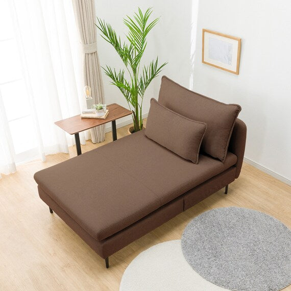 MS01 CHAISE LONG ARMLESS N-SHIELD FB AQ-BR