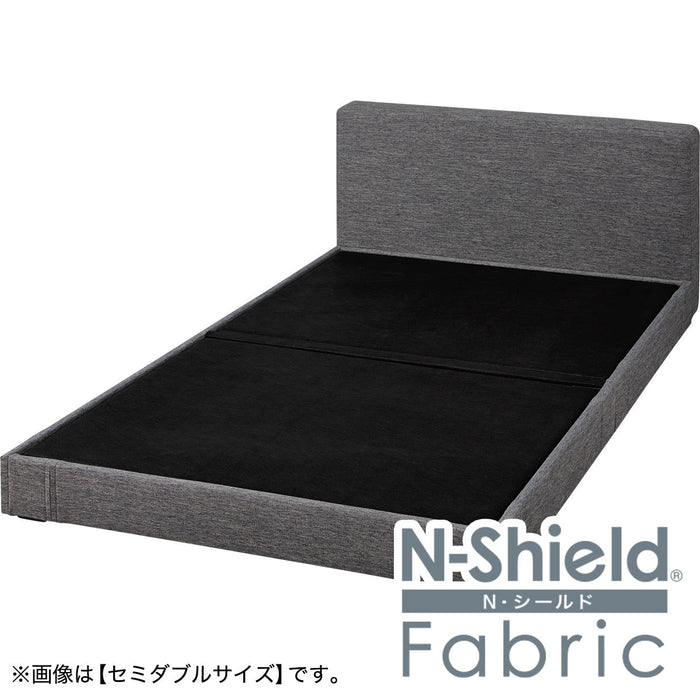 BED FRAME DOUBLE N-SHIELD FABRIC GY OY002