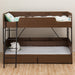 BUNK BED DANISH S MBR/BK