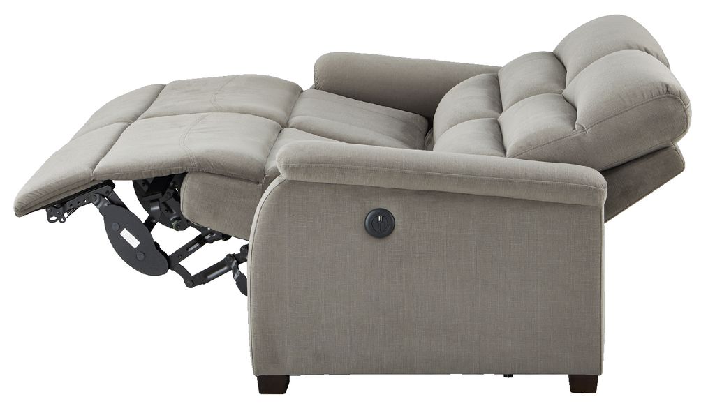 2S ELECTRIC SOFA N-BELIEVA MICROFIBER GY-J