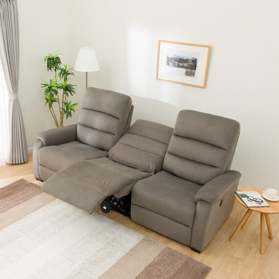 3 ELECTRIC 3P SOFA N-BELIEVA MICROFIBER GY