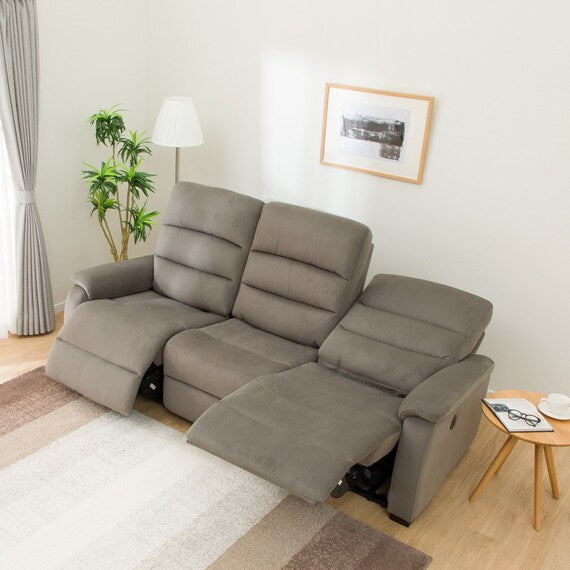 3 ELECTRIC 3P SOFA N-BELIEVA MICROFIBER GY