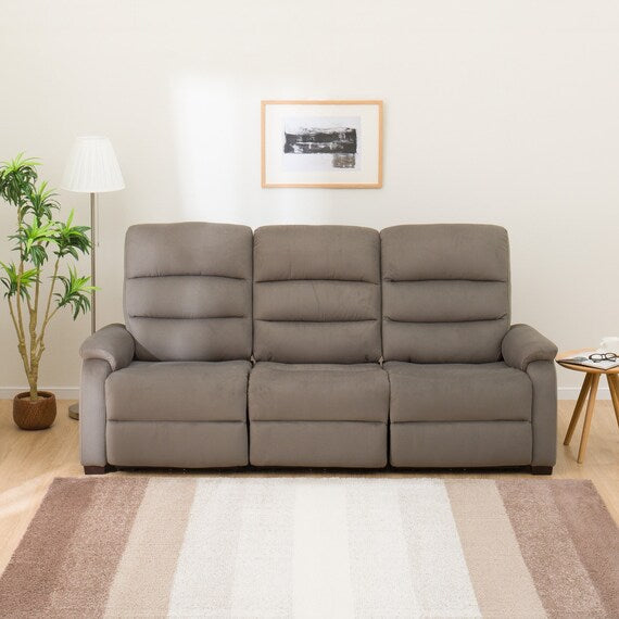 3 ELECTRIC 3P SOFA N-BELIEVA MICROFIBER GY