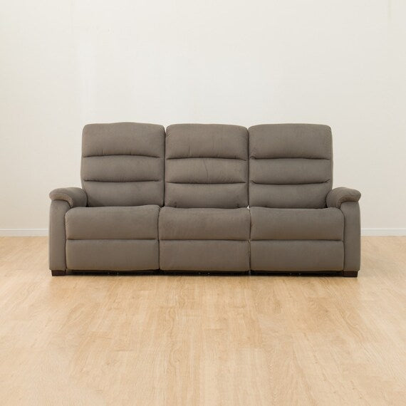 3 ELECTRIC 3P SOFA N-BELIEVA MICROFIBER GY