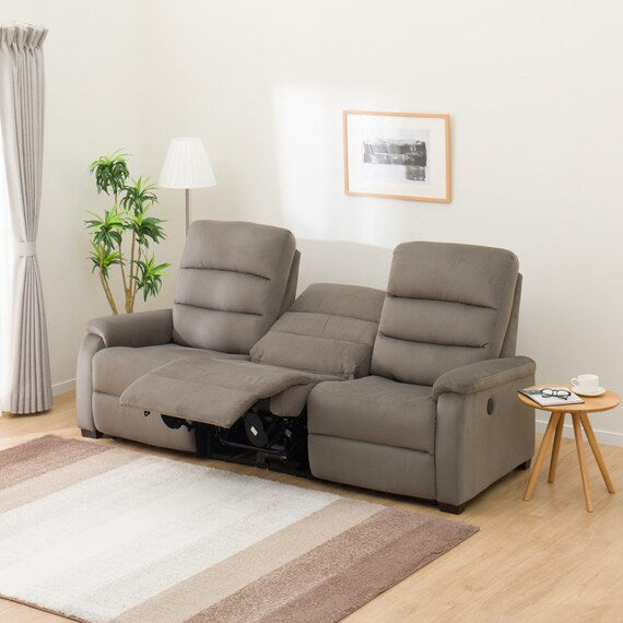 3 ELECTRIC 3P SOFA N-BELIEVA MICROFIBER GY