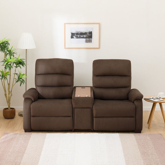 2S SOFA N-BELIEVA MICROFIBER DBR WITH STORAGE TABLE