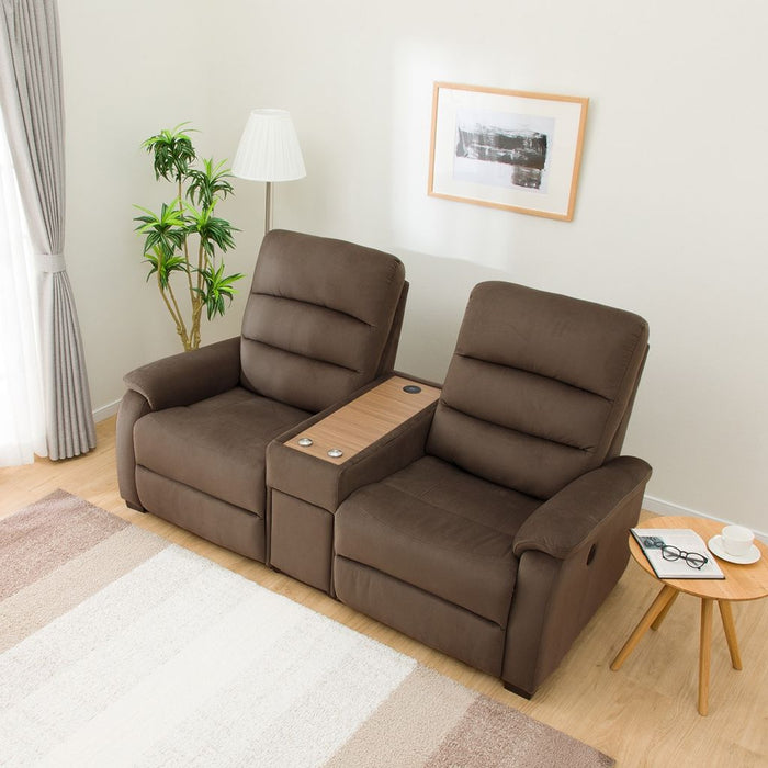 2S SOFA N-BELIEVA MICROFIBER DBR WITH STORAGE TABLE