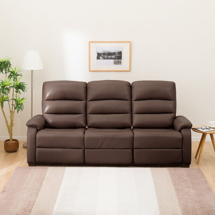 3 ELECTRIC 3P SOFA N-BELIEVA DBR2-JHN76 TK-LEATHER