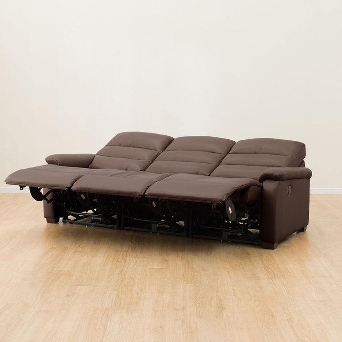 3 ELECTRIC 3P SOFA N-BELIEVA DBR2-JHN76 TK-LEATHER