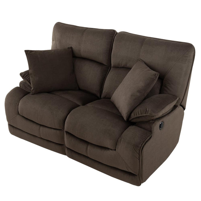 2SEATER ELECTRIC FABRIC SOFA HIT DBR 2CS