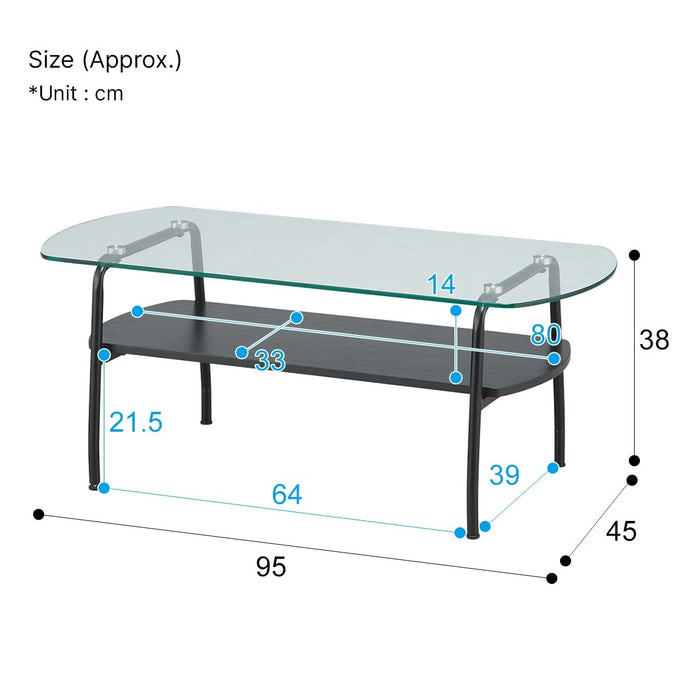 COFFEE TABLE N-CISCO9545TP BK