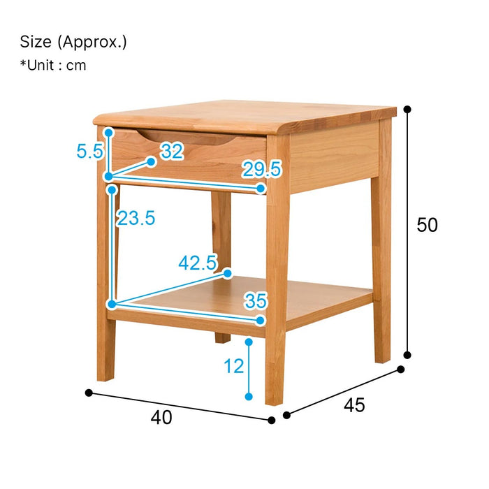 SIDE TABLE ALNUS LBR