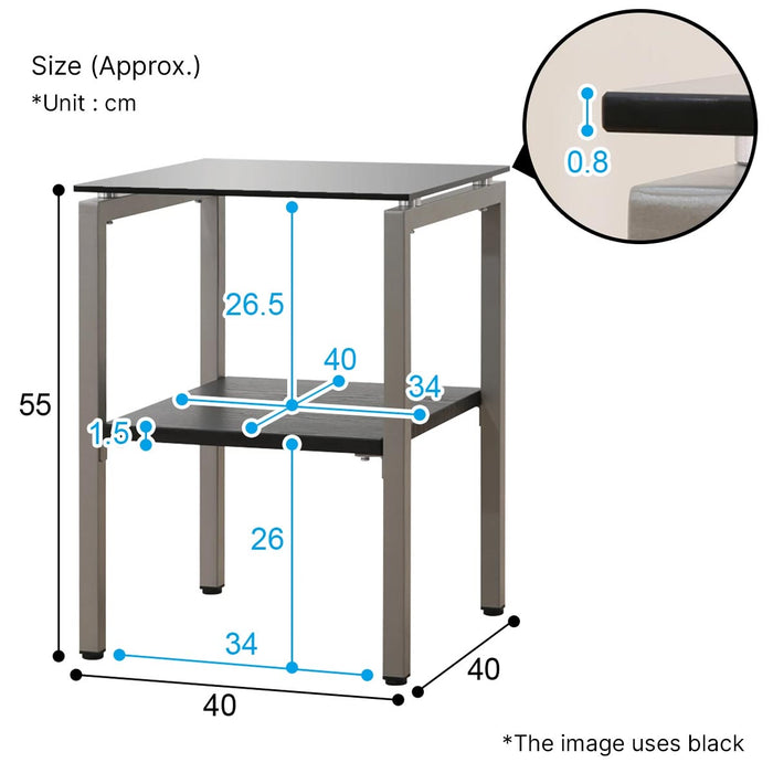 SIDE TABLE NOTE3 4040WH TP