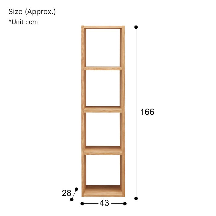 OPEN SHELF CONNECT 4TIER LBR