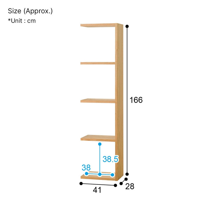 ADD SHELF CONNECT 4TIER LBR