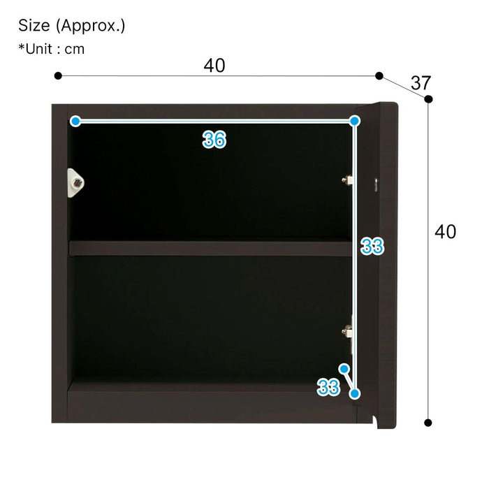 UPPER CABINET POSTIA-N 40R BK