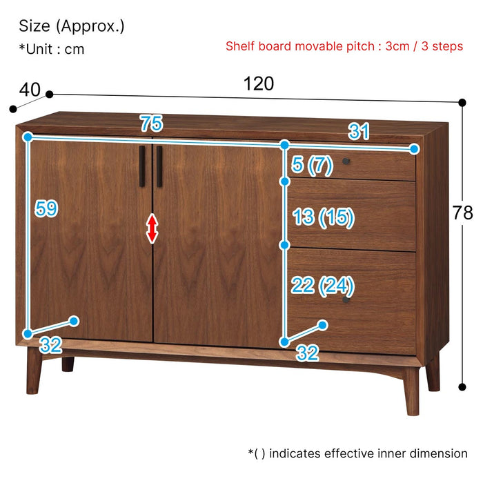 SIDE CABINET N FILLN MBR 120