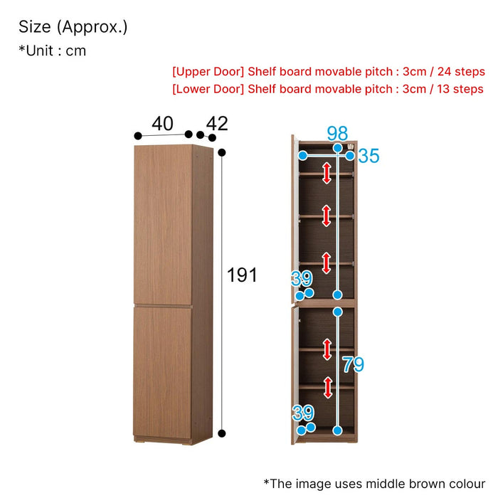 CABINET PORTE 40DD-L LBR2