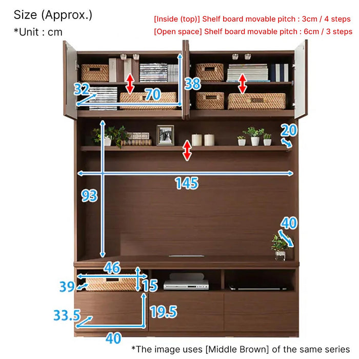 TV CABINET PORTE 150TV LBR2