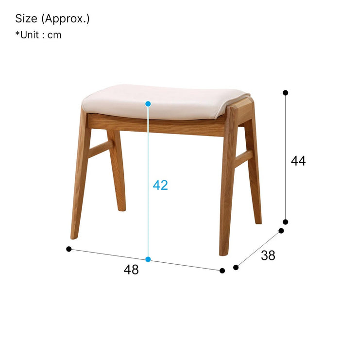 STOOL LORRAINE3 LBR