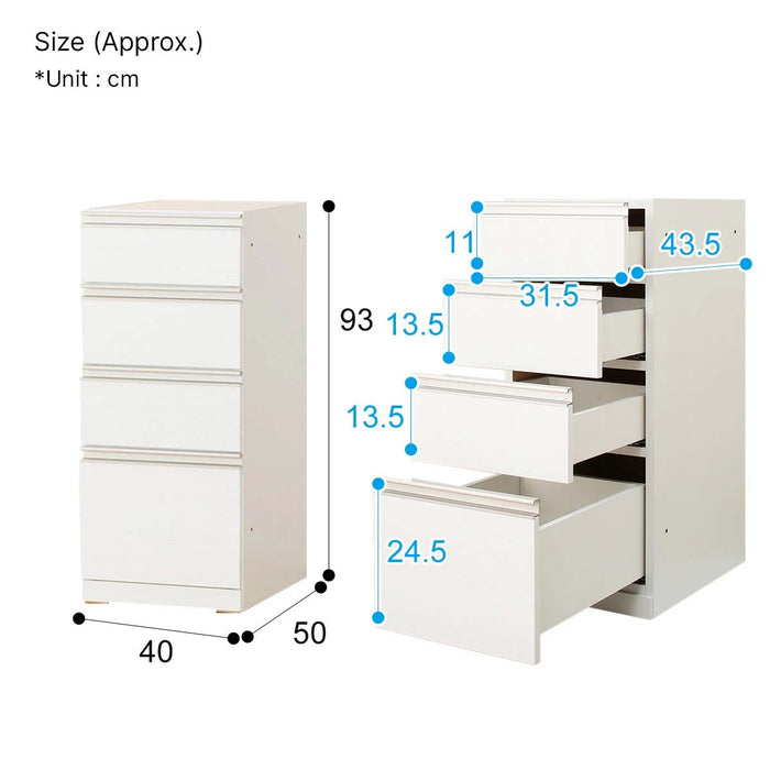 BOTTOM LIGARE H50-40C WH