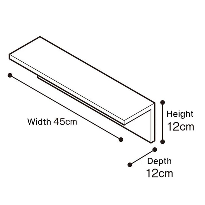 WALL SHELF ARBRE 45 MBR